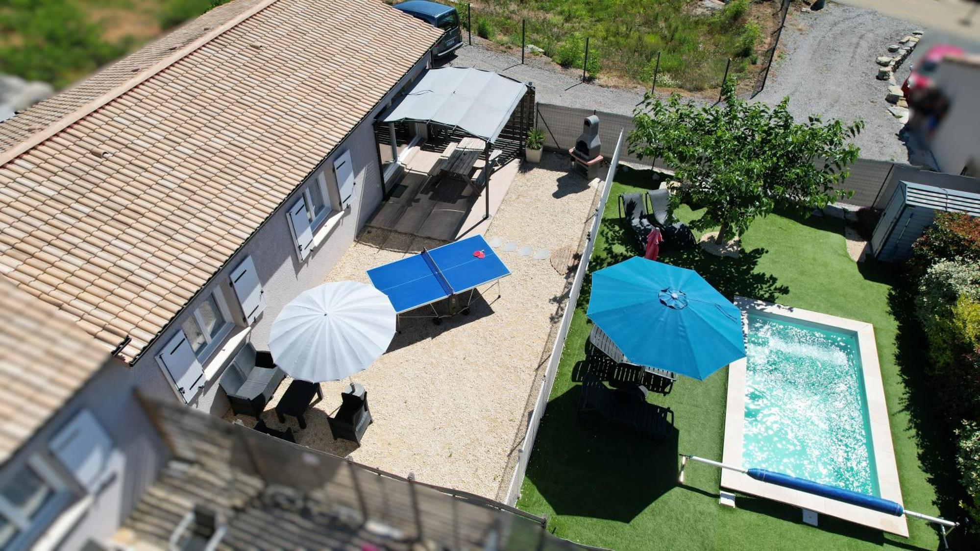 En Ardeche, Gite L'Odyssee Climatise Avec Sa Piscine Privee Et Chauffee ジョワイユーズ エクステリア 写真
